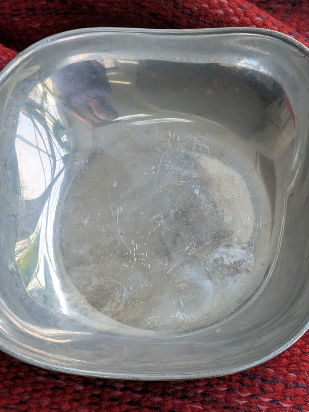 Wilton Armetale Square Serving Bowl 9” Vintage Aluminum Metal Dish
